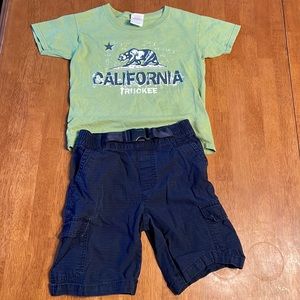 Truckee, California T-shirt, and Gymboree shorts
